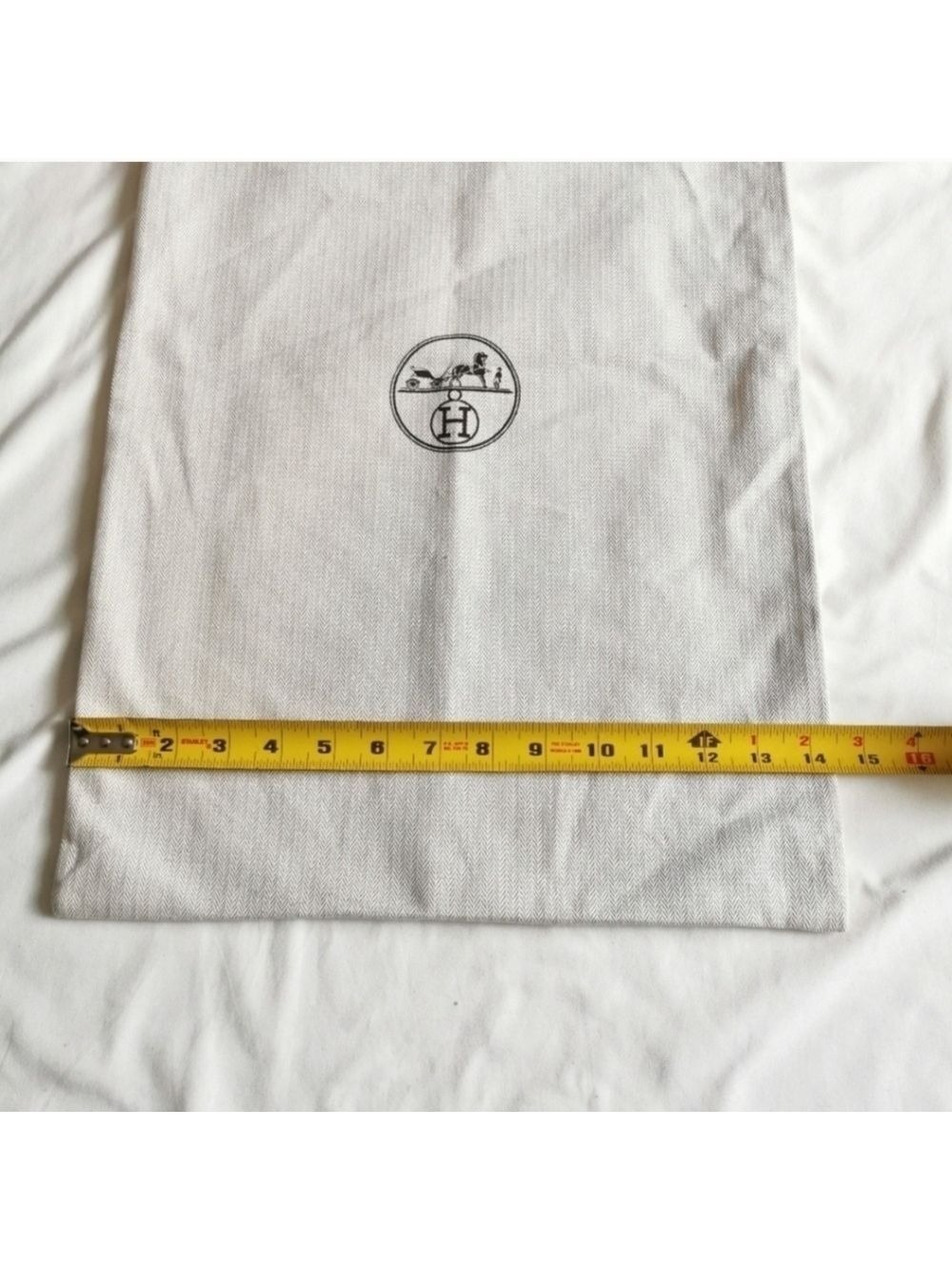 Authentic HERMES Cotton Drawstring Dustbag - Picture 3 of 5